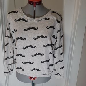 ZARA Moustache Pullover Sweater
